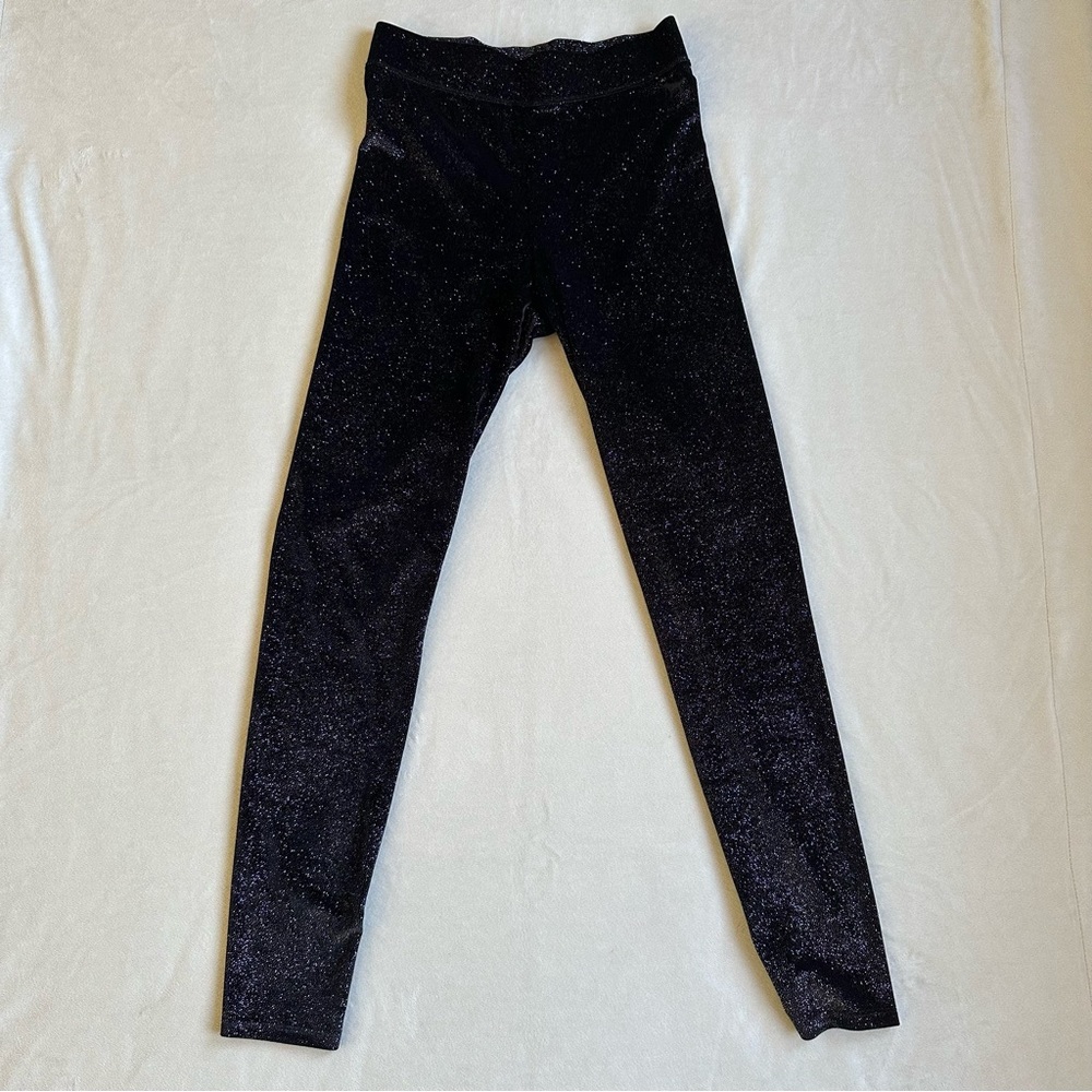 NWOT! | PINK Victoria's Secret Black with Pink/Green Sparkly Leggings